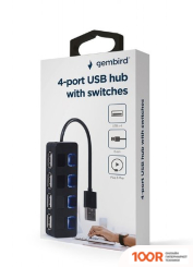 Хаб / Док-станция Gembird UHB-U2P4-05 (8009)