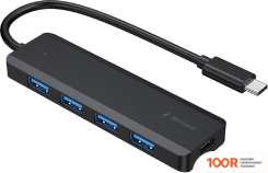 Хаб / Док-станция Gembird UHB-CM-U3P4P-01 (8002)