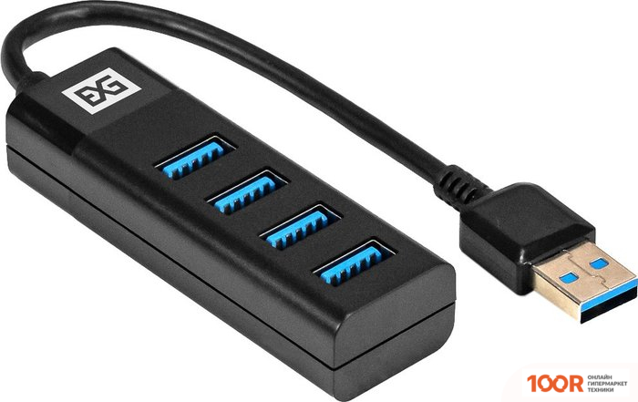 Хаб / Док-станция ExeGate DUB-4TP EX296925RUS (7976)