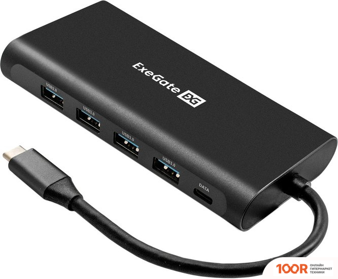 Хаб / Док-станция ExeGate DUB-31C/MAX EX293985RUS (7969)