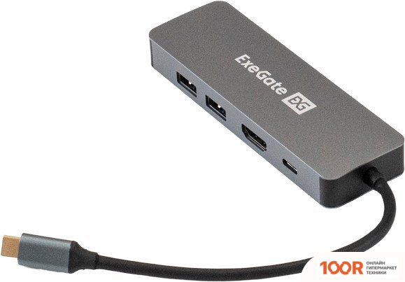 Хаб / Док-станция ExeGate DUB-21C/PD/HL EX293982RUS (7967)