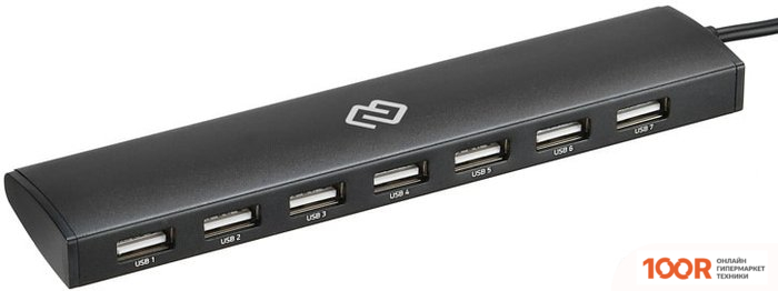 Хаб / Док-станция Digma HUB-7U2.0-UC-B (7957)