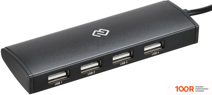 Хаб / Док-станция Digma HUB-4U2.0-UC-B (7952)
