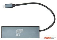 Хаб / Док-станция Digma HUB-2U3.0СCR-UC-G (7949)