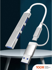 Хаб / Док-станция Digma DHUB-4USB-AC-3.0 (7916)