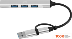 Хаб / Док-станция Digma DHUB-4USB-AC-2.0 (7915)