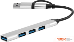 Хаб / Док-станция Digma DHUB-4USB-AC-2.0 (7915)