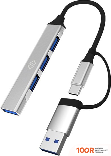 Хаб / Док-станция Digma DHUB-4USB-AC-2.0 (7915)