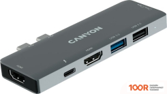 Хаб / Док-станция Canyon DS-5 (ЧЕРНЫЙ) (7873)
