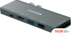 Хаб / Док-станция Canyon DS-5 (ЧЕРНЫЙ) (7873)