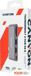 Хаб / Док-станция Canyon DS-5 (СЕРЫЙ) (7872)