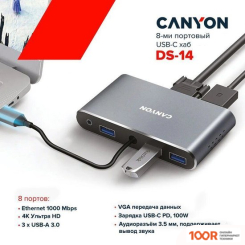 Хаб / Док-станция Canyon DS-14 (7870)