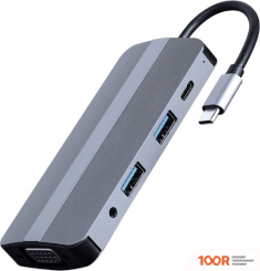 Хаб / Док-станция Cablexpert A-CM-COMBO8-02 (7856)