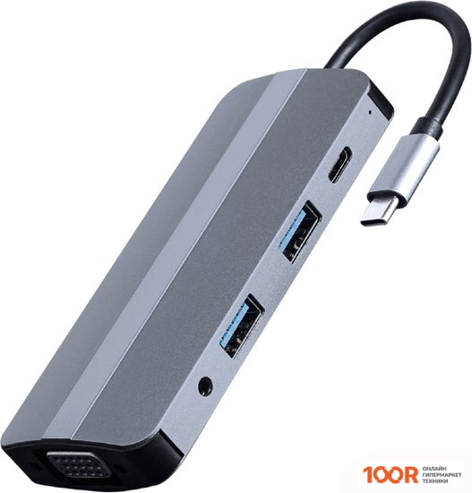 Хаб / Док-станция Cablexpert A-CM-COMBO8-02 (7856)