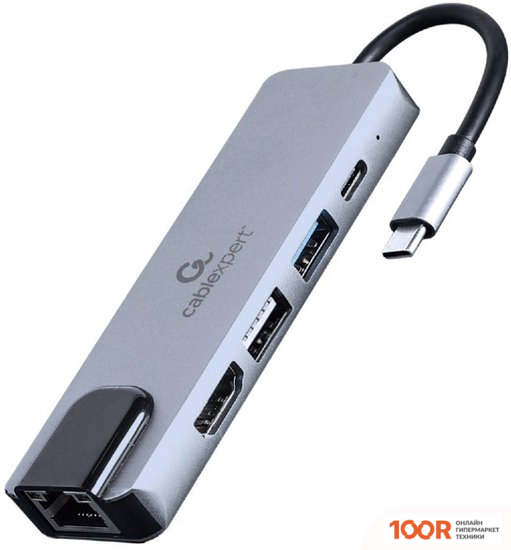 Хаб / Док-станция Cablexpert A-CM-COMBO5-04 (7851)