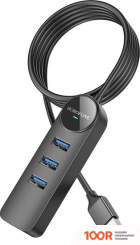 Хаб / Док-станция Borofone DH6 USB TYPE-A (3 X USB 3.2 GEN1, 1.2 М) (7838)