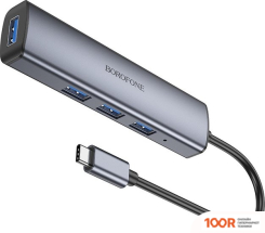 Хаб / Док-станция Borofone DH12 USB TYPE-C (4 X USB 3.2 GEN1, 0.2 М) (7832)