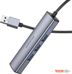 Хаб / Док-станция Borofone DH12 USB TYPE-A (4 X USB 3.2 GEN1, 1.2 М) (7831)