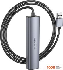 Хаб / Док-станция Borofone DH12 USB TYPE-A (4 X USB 2.0, 1.2 М) (7830)