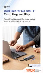 Хаб / Док-станция Baseus STARJOY 8-PORT TYPE-C HUB ADAPTER WKWG080213 (7785)