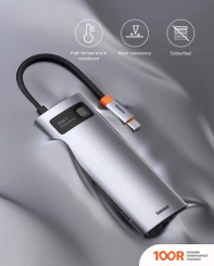 Хаб / Док-станция Baseus STARJOY 8-PORT TYPE-C HUB ADAPTER WKWG080213 (7785)