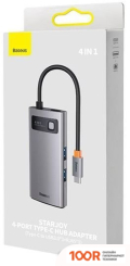 Хаб / Док-станция Baseus STARJOY 4-PORT TYPE-C HUB ADAPTER WKWG070113 (7782)