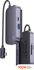 Хаб / Док-станция Baseus PADJOY 6-PORT TYPE-C HUB ADAPTER (7778)