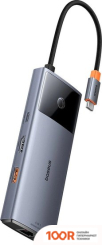 Хаб / Док-станция Baseus METAL GLEAM SERIES II 6-IN-1 USB HUB B00061802813-00 (7775)