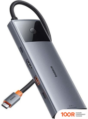 Хаб / Док-станция Baseus METAL GLEAM SERIES II 10-IN1 USB HUB B00061800813-00 (7772)