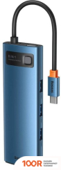Хаб / Док-станция Baseus METAL GLEAM SERIES 8-IN-1 MULTIFUNCTIONAL TYPE-C HUB DOCKING STATION WKWG000103 (7768)