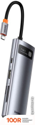 Хаб / Док-станция Baseus METAL GLEAM SERIES 7-IN-1 MULTIFUNCTIONAL TYPE-C WKWG020113 (7764)