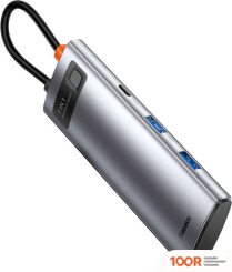 Хаб / Док-станция Baseus METAL GLEAM SERIES 7-IN-1 MULTIFUNCTIONAL TYPE-C WKWG020113 (7764)