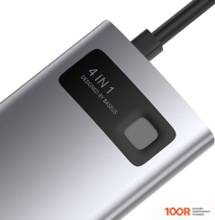 Хаб / Док-станция Baseus METAL GLEAM SERIES 4 IN 1 MULTIFUNCTIONAL TYPE-C CAHUB-CY0G (7756)