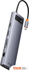 Хаб / Док-станция Baseus METAL GLEAM SERIES 11-PORT HUB B00030709811-00 (7754)