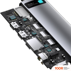Хаб / Док-станция Baseus METAL GLEAM SERIES 11-IN-1 MULTIFUNCTIONAL HUB TYPE-C HUB DOCKING STATION CAHUB-CT0G (7753)