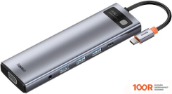 Хаб / Док-станция Baseus METAL GLEAM SERIES 11-IN-1 MULTIFUNCTIONAL HUB TYPE-C HUB DOCKING STATION CAHUB-CT0G (7753)