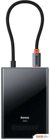 Хаб / Док-станция Baseus FOCUS SERIES 8 PORT FOUR-SCREEN TYPE-C HUB ADAPTER WKYY030413 (7746)