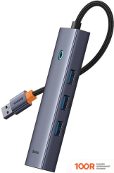 Хаб / Док-станция Baseus FLITE SERIES 4-PORT USB-A HUB B0005280A813-01 (7738)