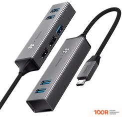 Хаб / Док-станция Baseus CUBE HUB ADAPTER CAHUB-D0G (7735)