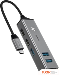 Хаб / Док-станция Baseus CUBE HUB ADAPTER CAHUB-D0G (7735)