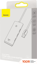 Хаб / Док-станция Baseus AIRJOY SERIES 4-PORT USB-A HUB ADAPTER WKQX070001 (7725)