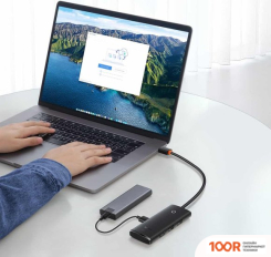 Хаб / Док-станция Baseus AIRJOY SERIES 4-PORT USB-A HUB ADAPTER WKQX070001 (7725)