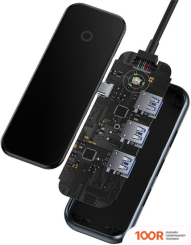 Хаб / Док-станция Baseus ACMEJOY 4-PORT TYPE-C HUB ADAPTER WKJZ010013 (7720)