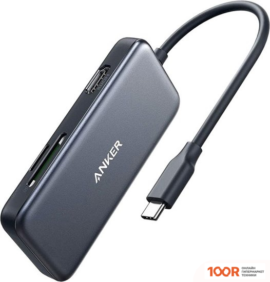 Хаб / Док-станция Anker PREMIUM 5-IN-1 USB-C MEDIA HUB (7702)