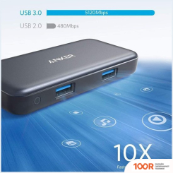 Хаб / Док-станция Anker PREMIUM 5-IN-1 USB-C MEDIA HUB (7702)