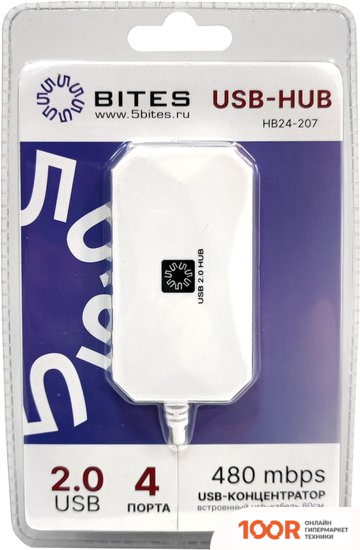 Хаб / Док-станция 5bites HB24-207WH (7681)