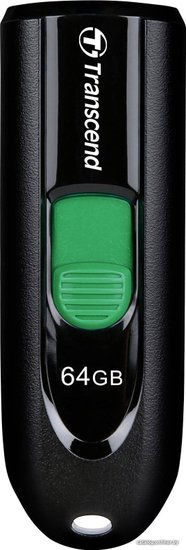 USB Flash Transcend JETFLASH 790C 64GB (ЧЕРНЫЙ/ЗЕЛЕНЫЙ) (7663)