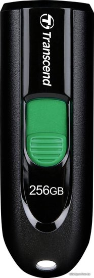 USB Flash Transcend JETFLASH 790C 256GB (ЧЕРНЫЙ/ЗЕЛЕНЫЙ) (7662)