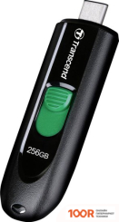 USB Flash Transcend JETFLASH 790C 256GB (ЧЕРНЫЙ/ЗЕЛЕНЫЙ) (7662)