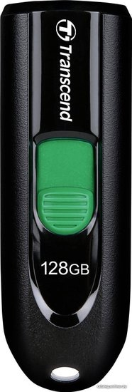USB Flash Transcend JETFLASH 790C 128GB (ЧЕРНЫЙ/ЗЕЛЕНЫЙ) (7661)